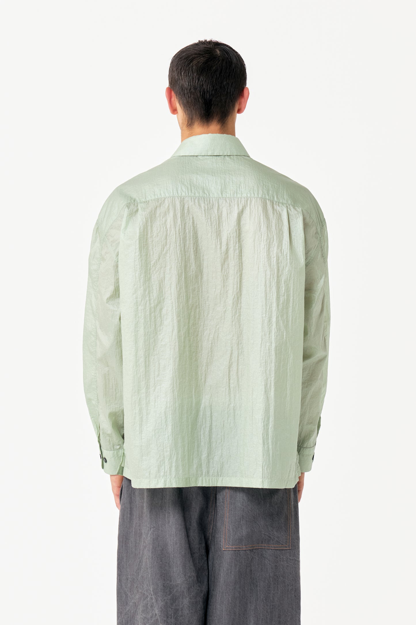SLIT SHIRT APPLE GREEN