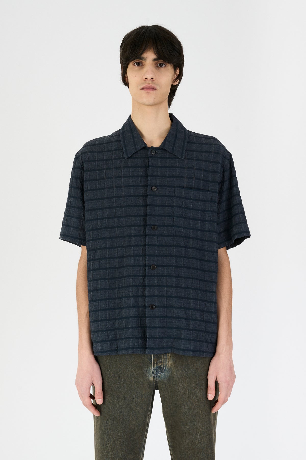 QUADRO SHIRT NAVY CHECK