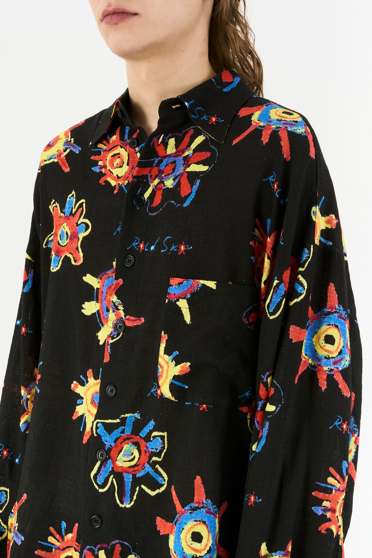 BAT FIT SHIRT BLACK WITH SUN