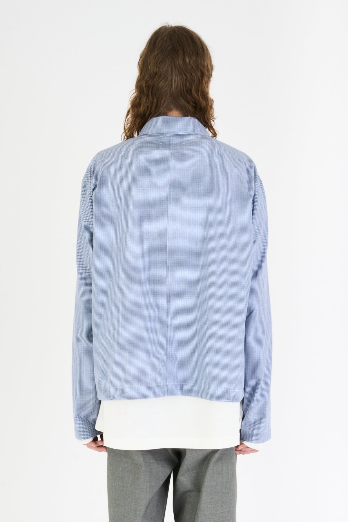 SQUEEZE JACKET BLUE MINICHECK