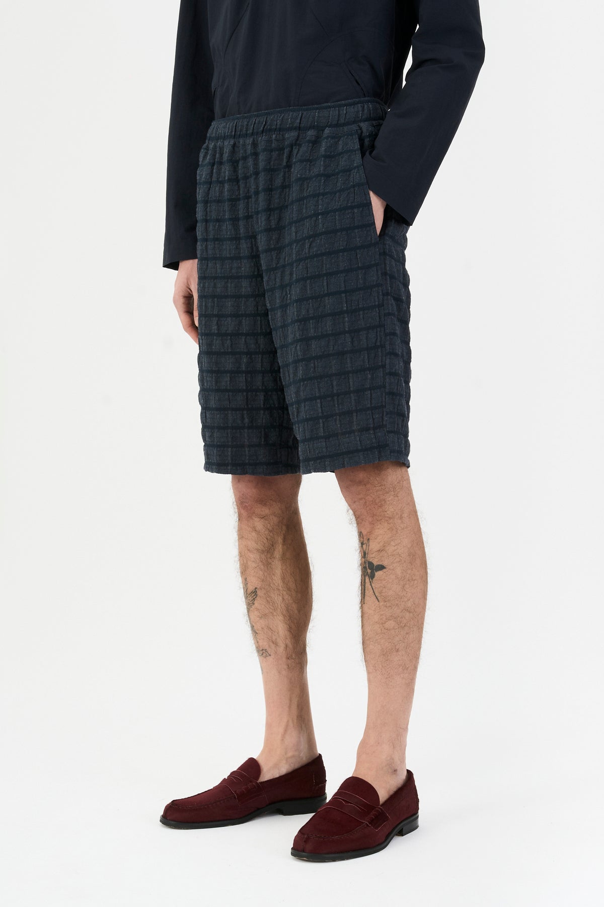 CLASSIC SHORT NAVY CHECK