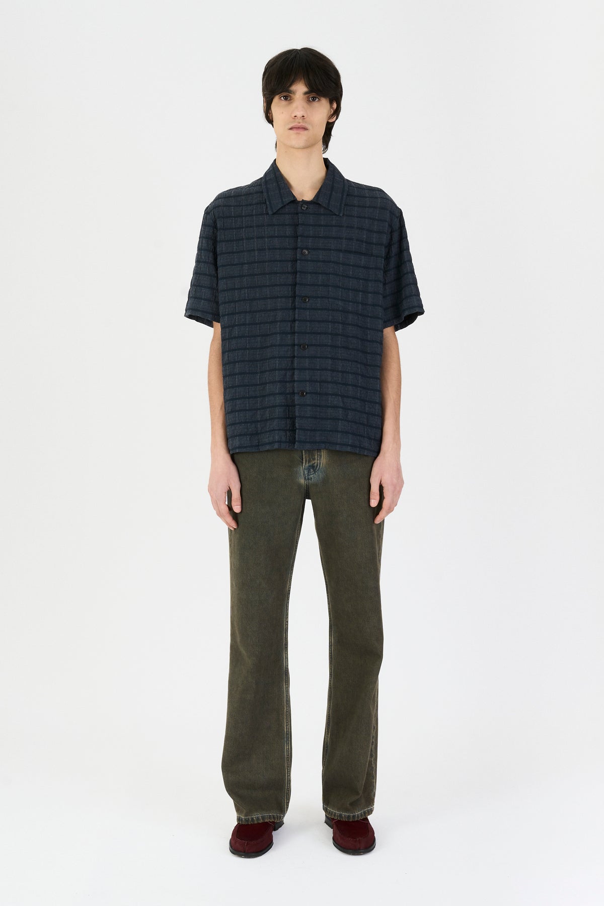 QUADRO SHIRT NAVY CHECK