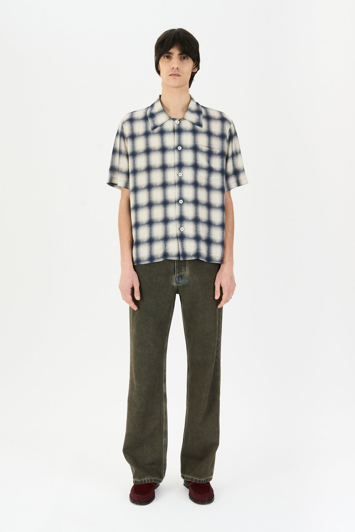 QUADRO SHIRT NAVY BIG CHECK