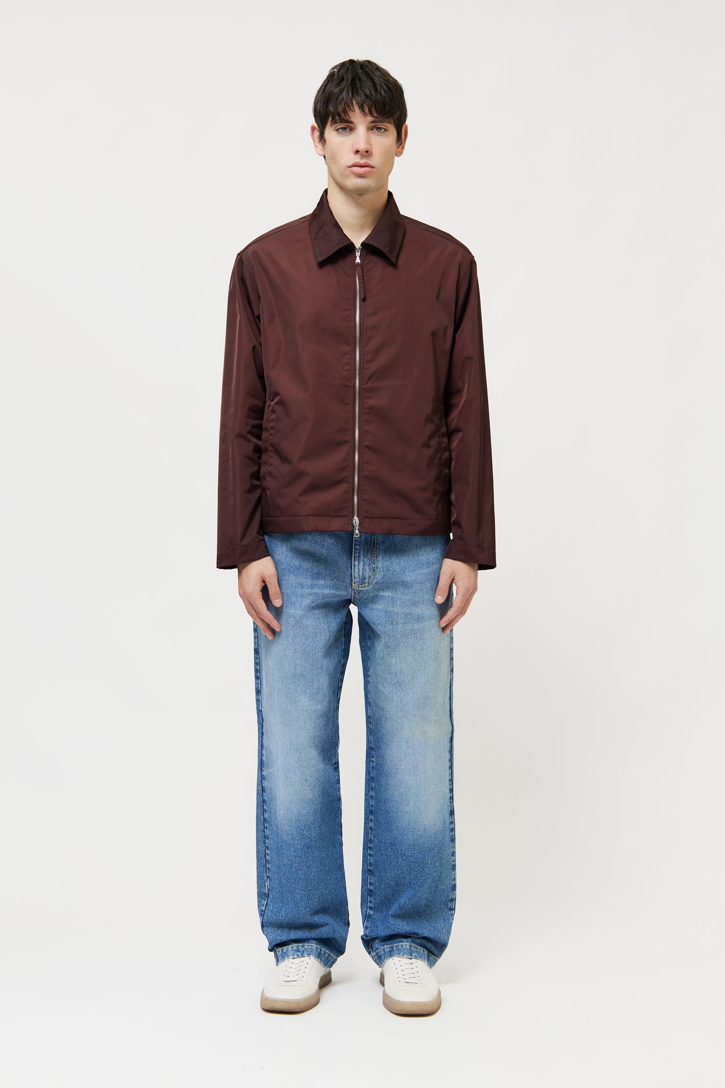 ZIP UP SLIM SHIRT