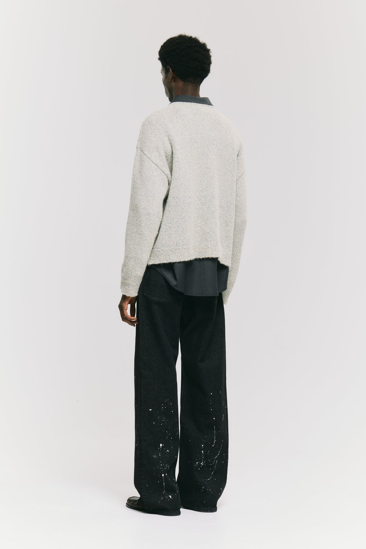DEAN CREWNECK SOFT YELLOW GREY