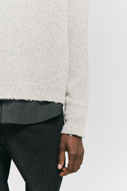 DEAN CREWNECK SOFT YELLOW GREY
