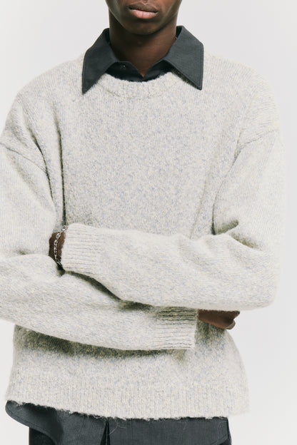 DEAN CREWNECK SOFT YELLOW GREY