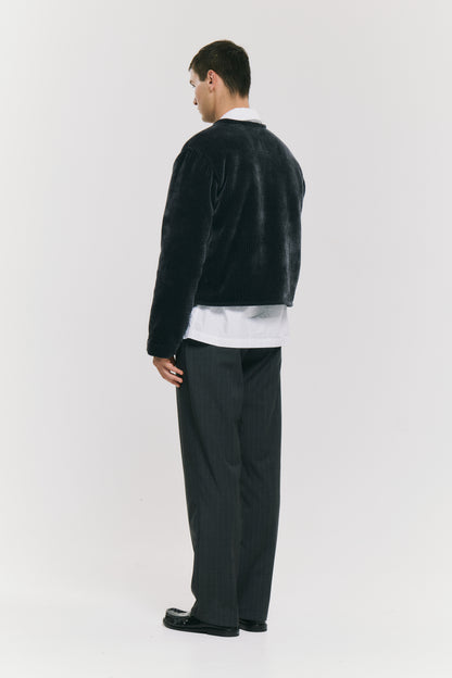 V-JACKET BLACK VELURE
