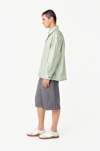SLIT SHIRT APPLE GREEN