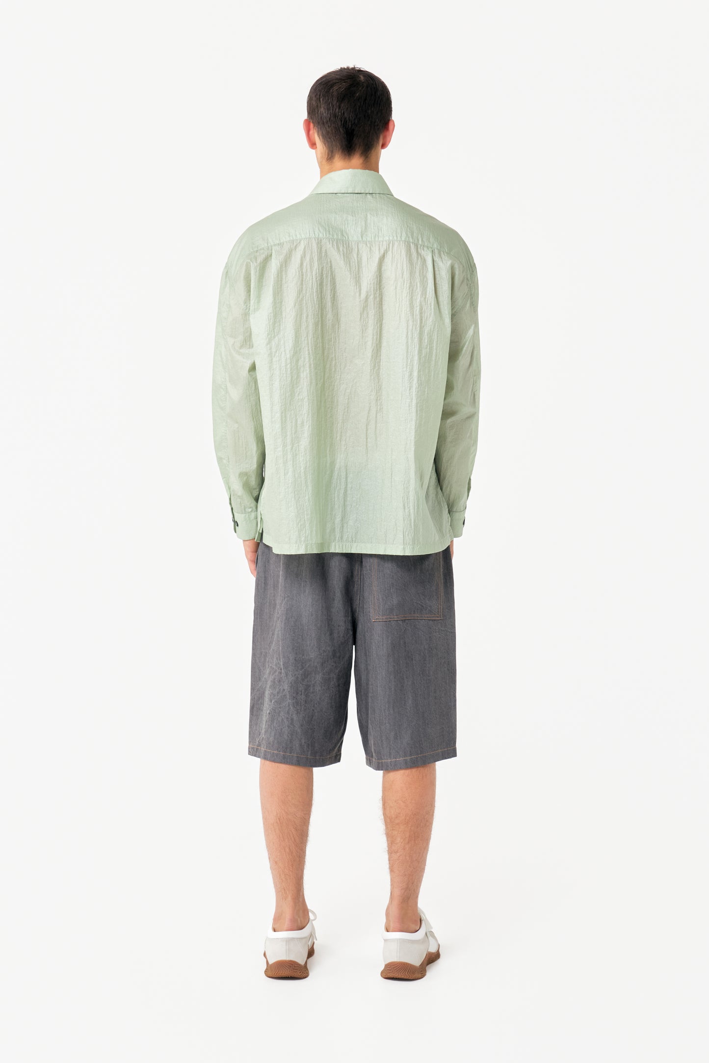 SLIT SHIRT APPLE GREEN