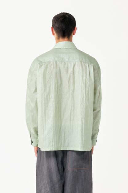 SLIT SHIRT APPLE GREEN