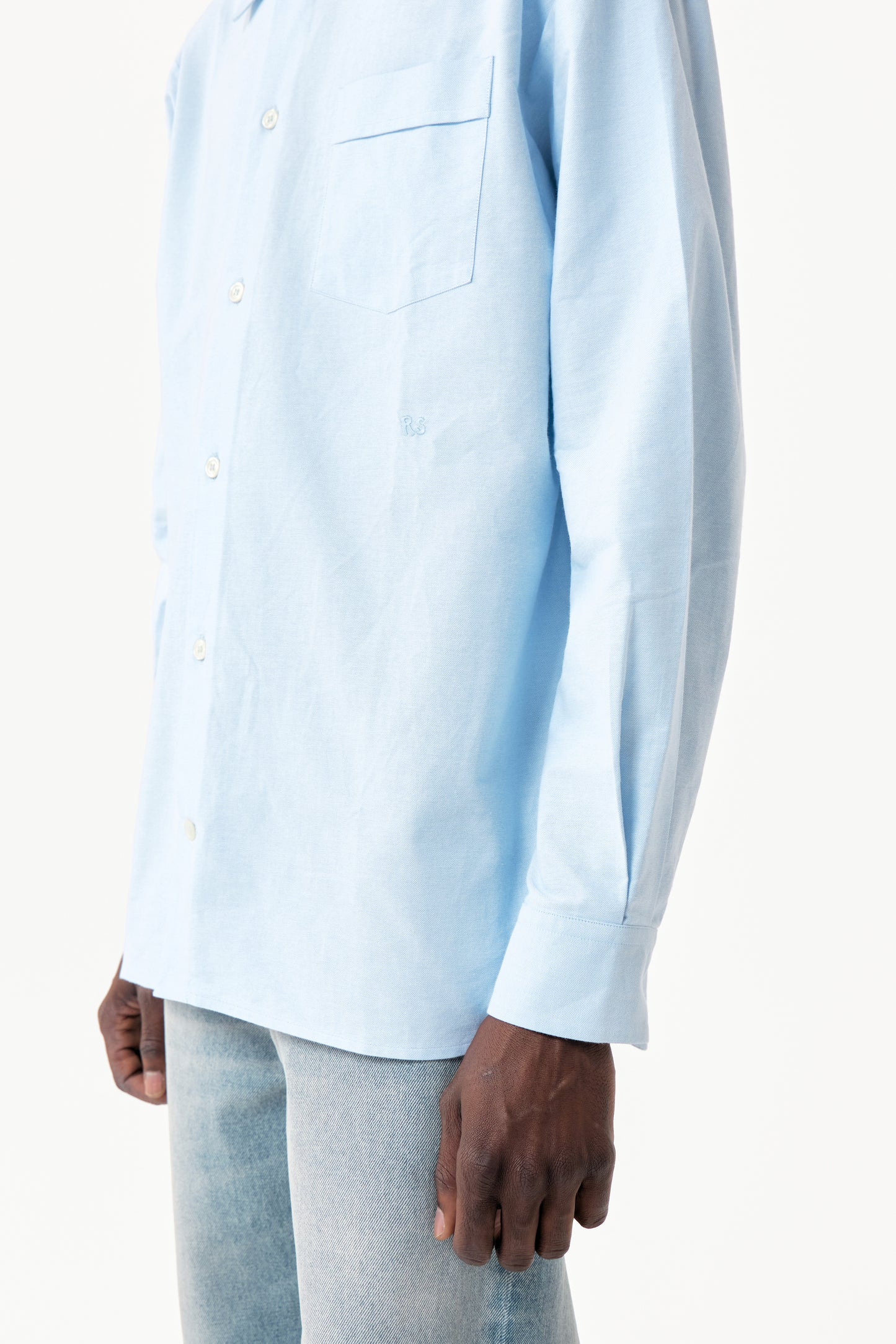 ROUNDED SHIRT SKU BLUE