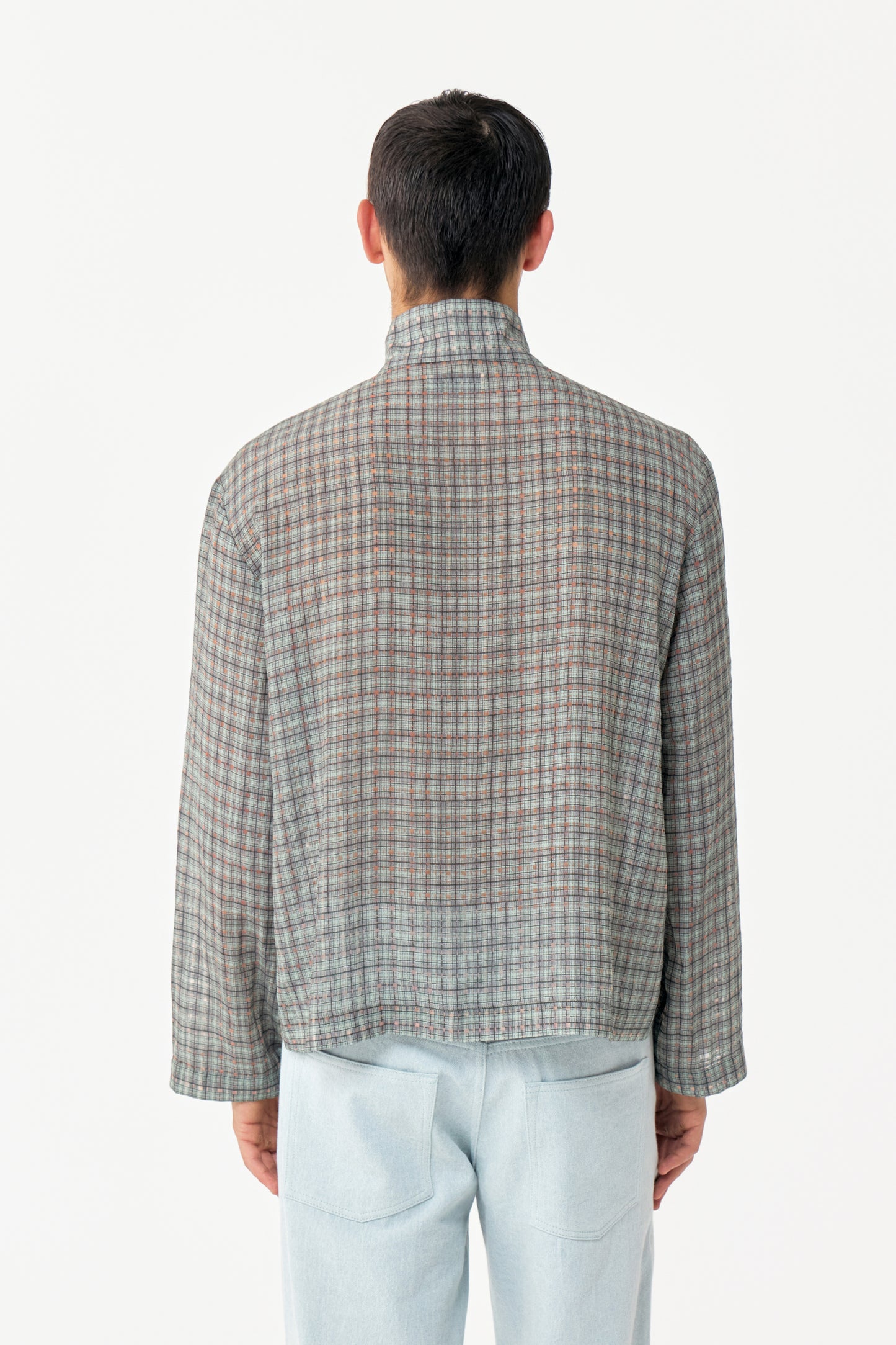 KAPPA ZIP SHIRT GREEN CHECK