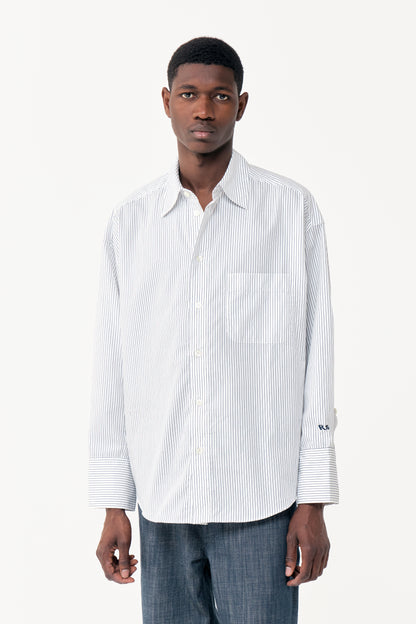 BAT FIT SHIRT BLUE STRIPES