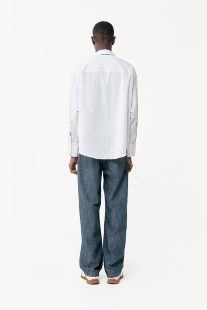 BAT FIT SHIRT BLUE STRIPES