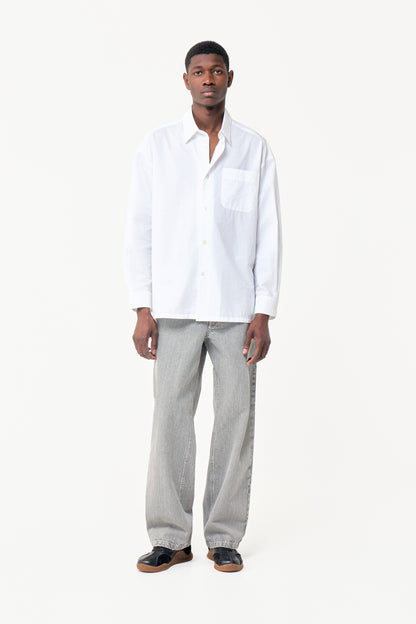 SLIT SHIRT WHITE STRIPES