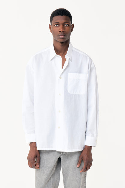 SLIT SHIRT WHITE STRIPES