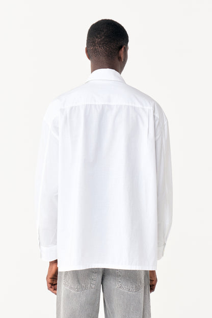 SLIT SHIRT WHITE STRIPES