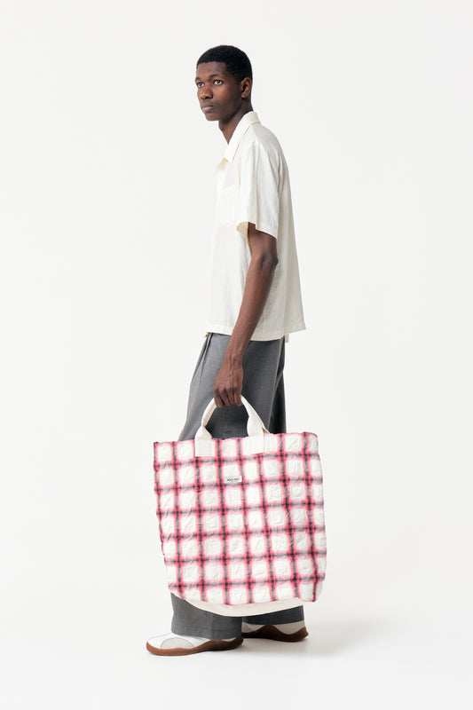 ROUDE BAG RED CHECK