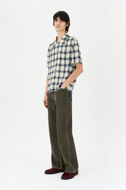QUADRO SHIRT NAVY BIG CHECK