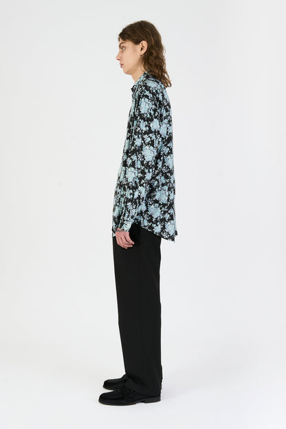 CLASSIC OV SHIRT NIGHT BLUE FLOWERS