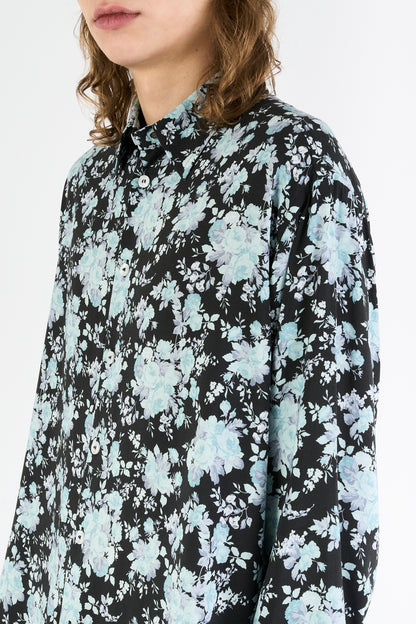 CLASSIC OV SHIRT NIGHT BLUE FLOWERS