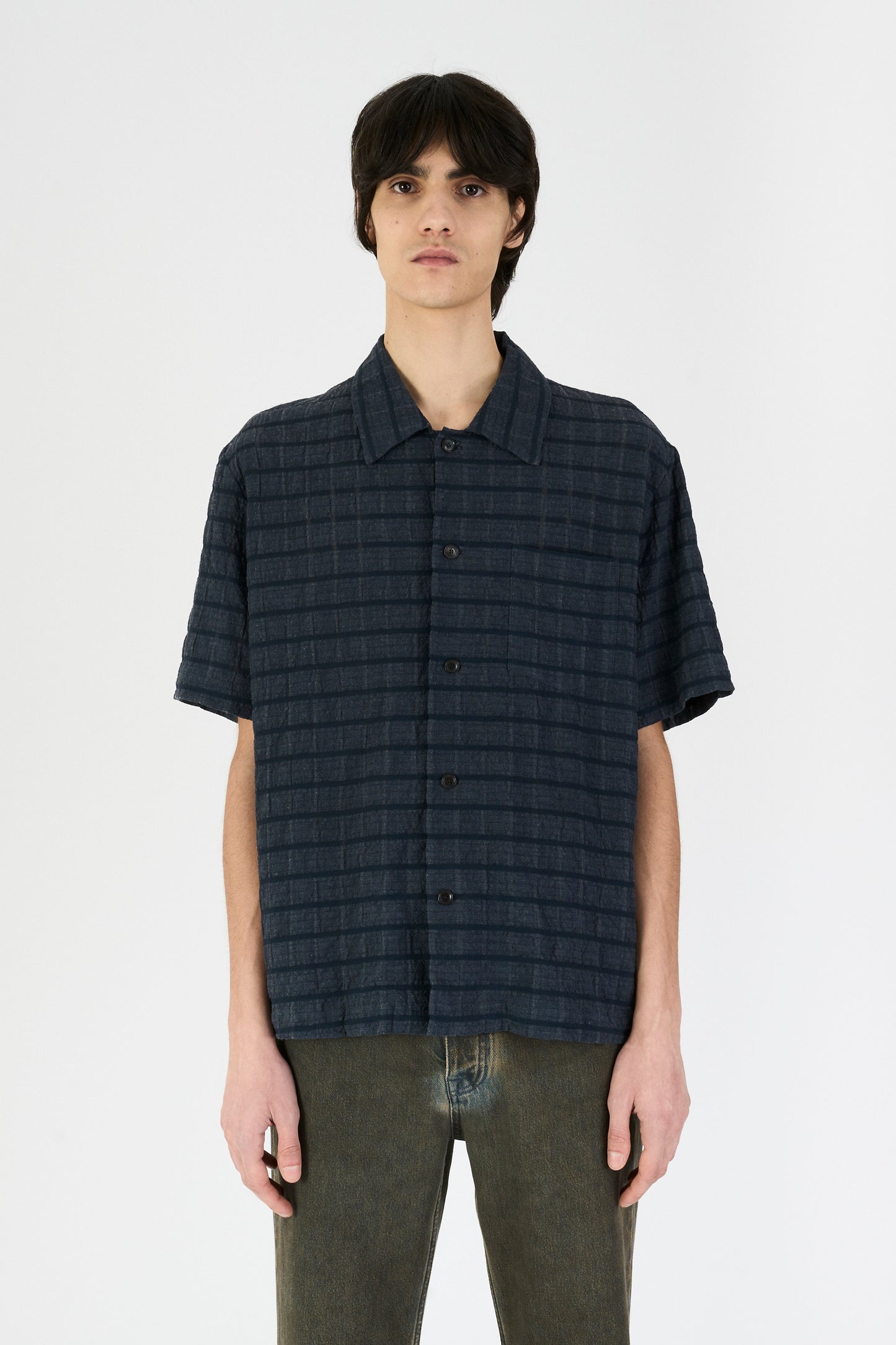 QUADRO SHIRT NAVY CHECK