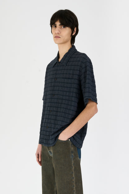 QUADRO SHIRT NAVY CHECK