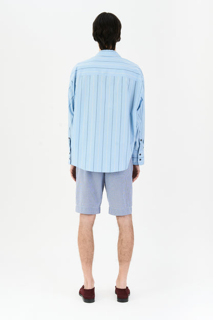 BAT FIT SHIRT BLUE SKY STRIPES
