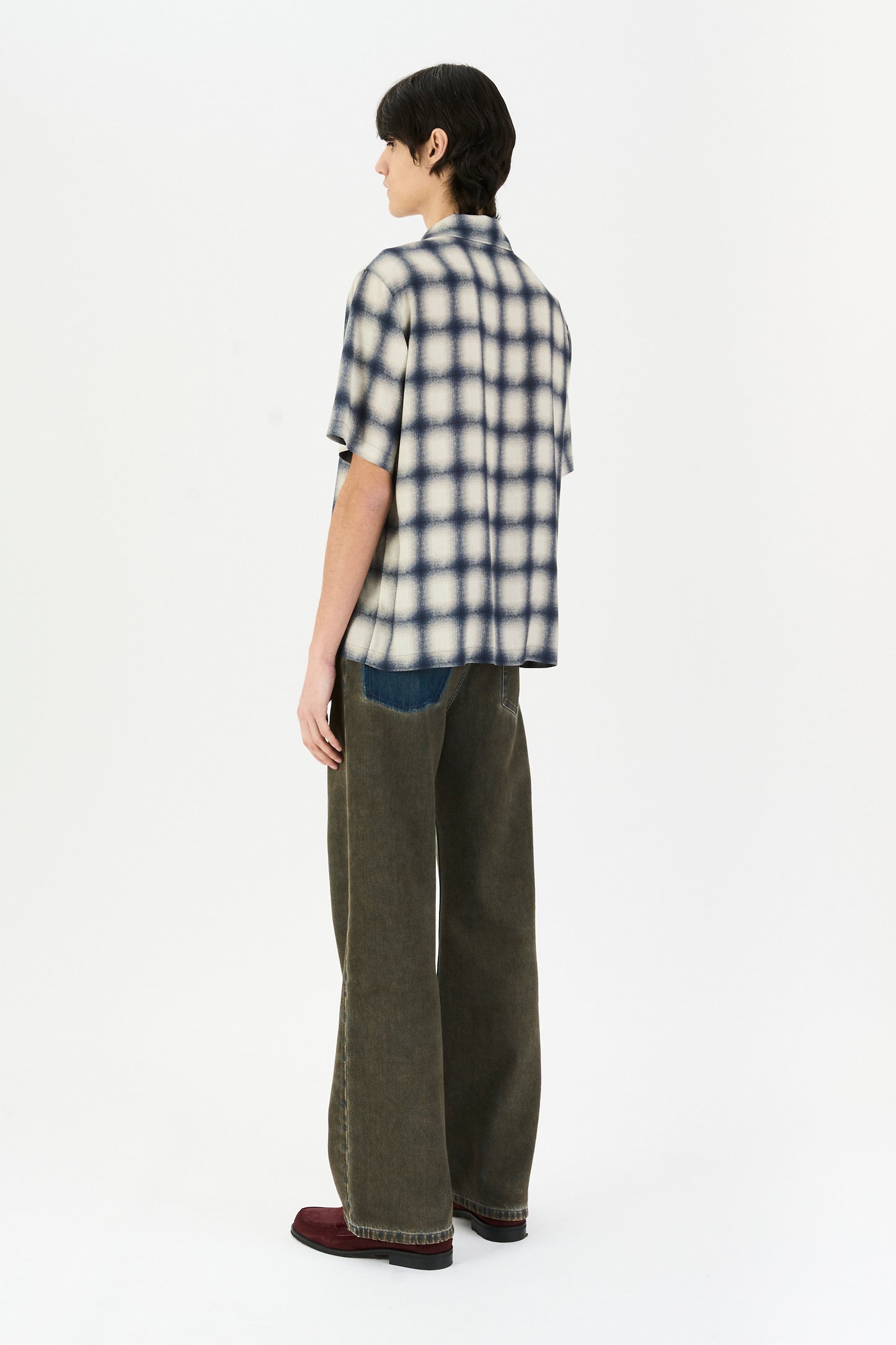 QUADRO SHIRT NAVY BIG CHECK