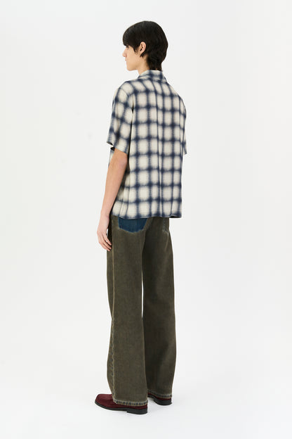 QUADRO SHIRT NAVY BIG CHECK