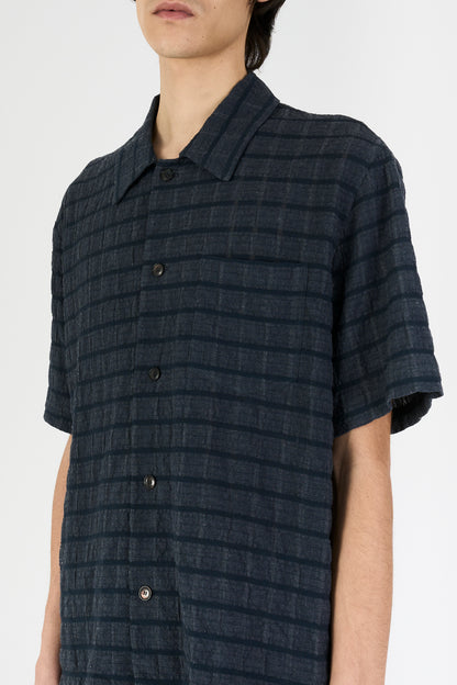 QUADRO SHIRT NAVY CHECK