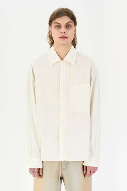 FLORENCE SHIRT BLUE AND YELLOW STRIPES