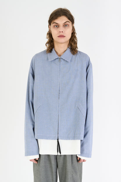 SQUEEZE JACKET BLUE MINICHECK