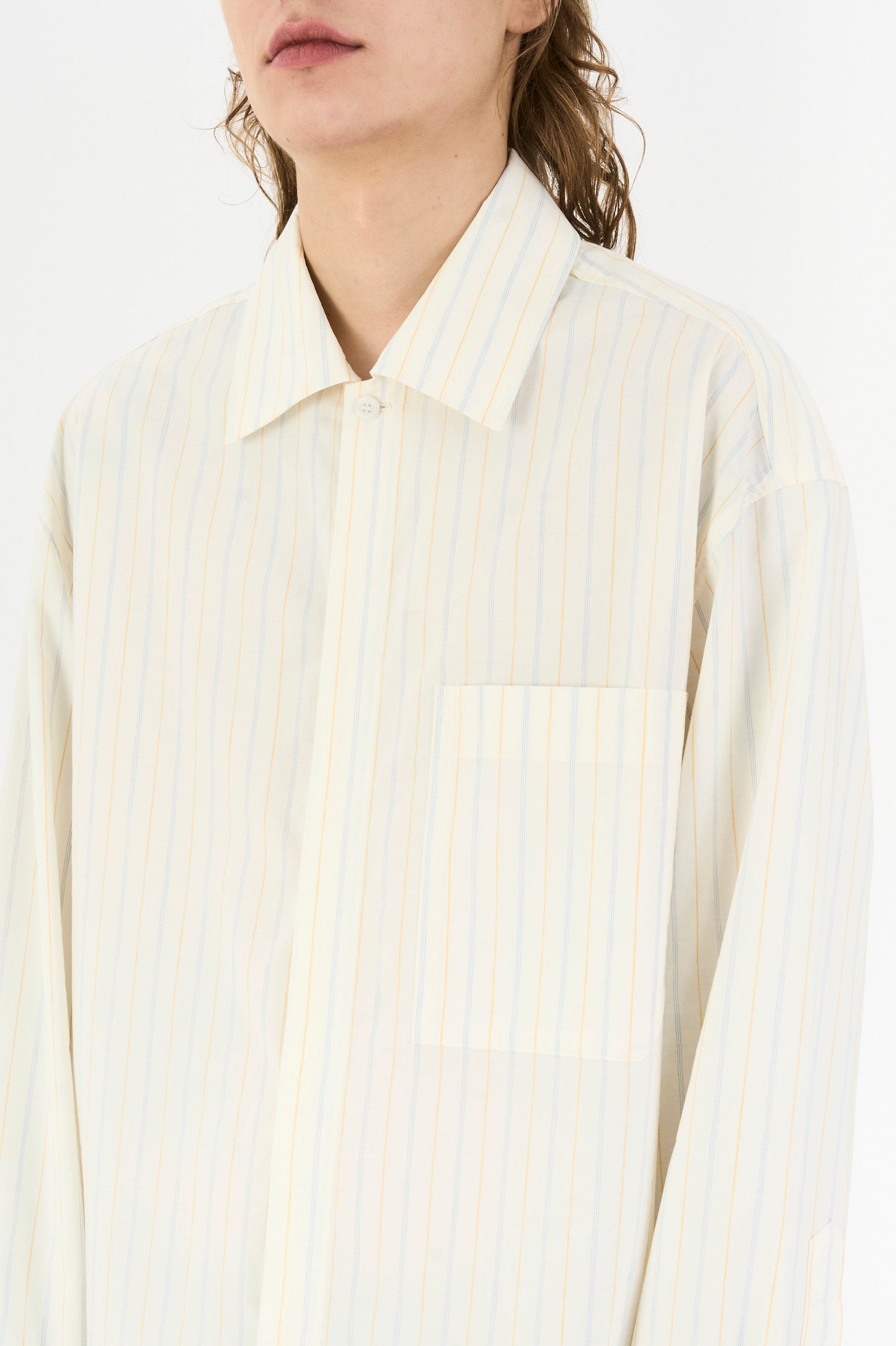 FLORENCE SHIRT BLUE AND YELLOW STRIPES