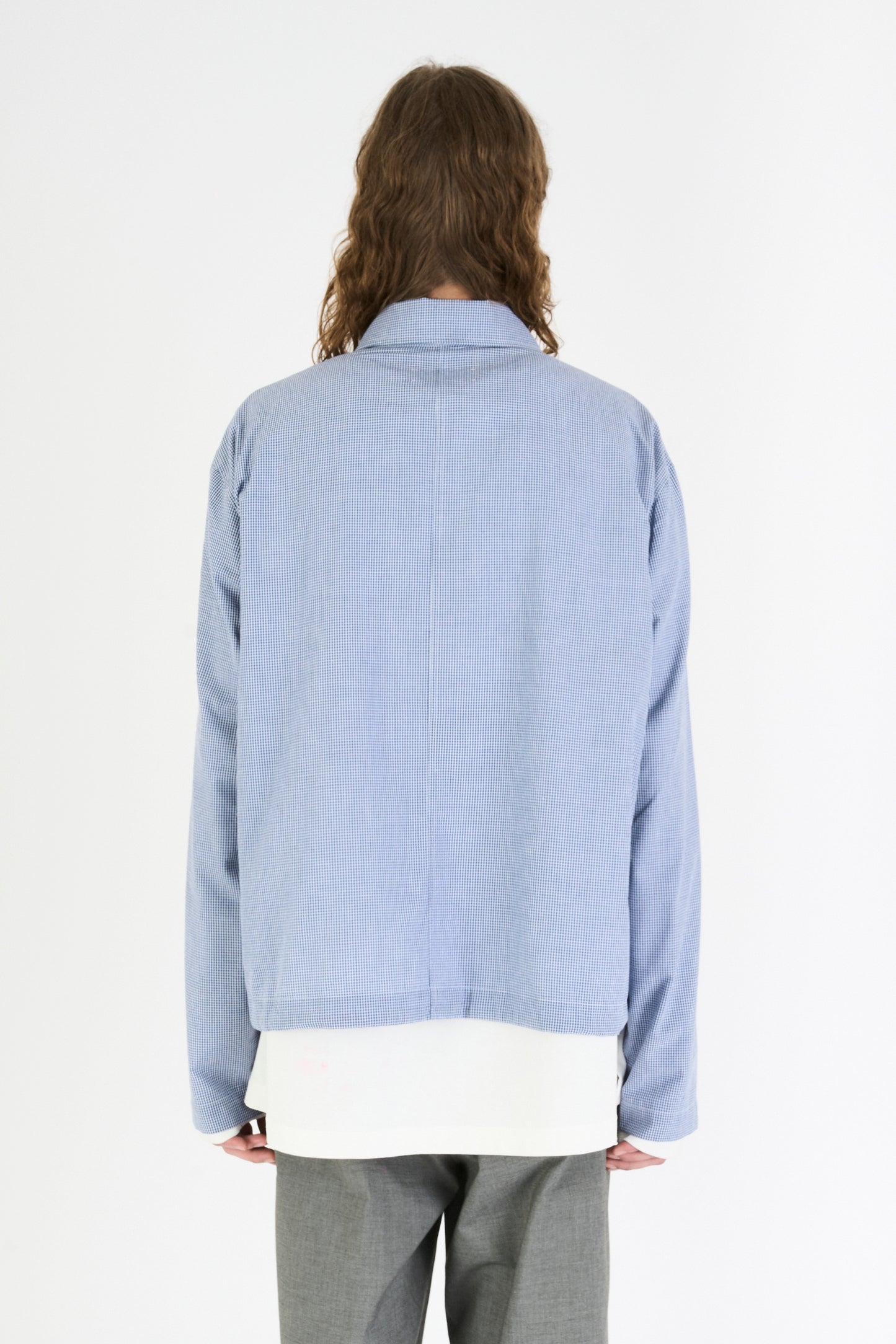 SQUEEZE JACKET BLUE MINICHECK