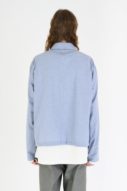 SQUEEZE JACKET BLUE MINICHECK