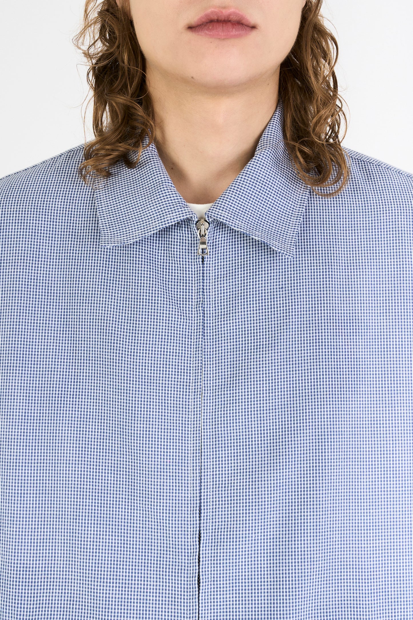 SQUEEZE JACKET BLUE MINICHECK