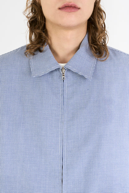 SQUEEZE JACKET BLUE MINICHECK