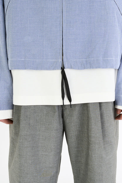 SQUEEZE JACKET BLUE MINICHECK