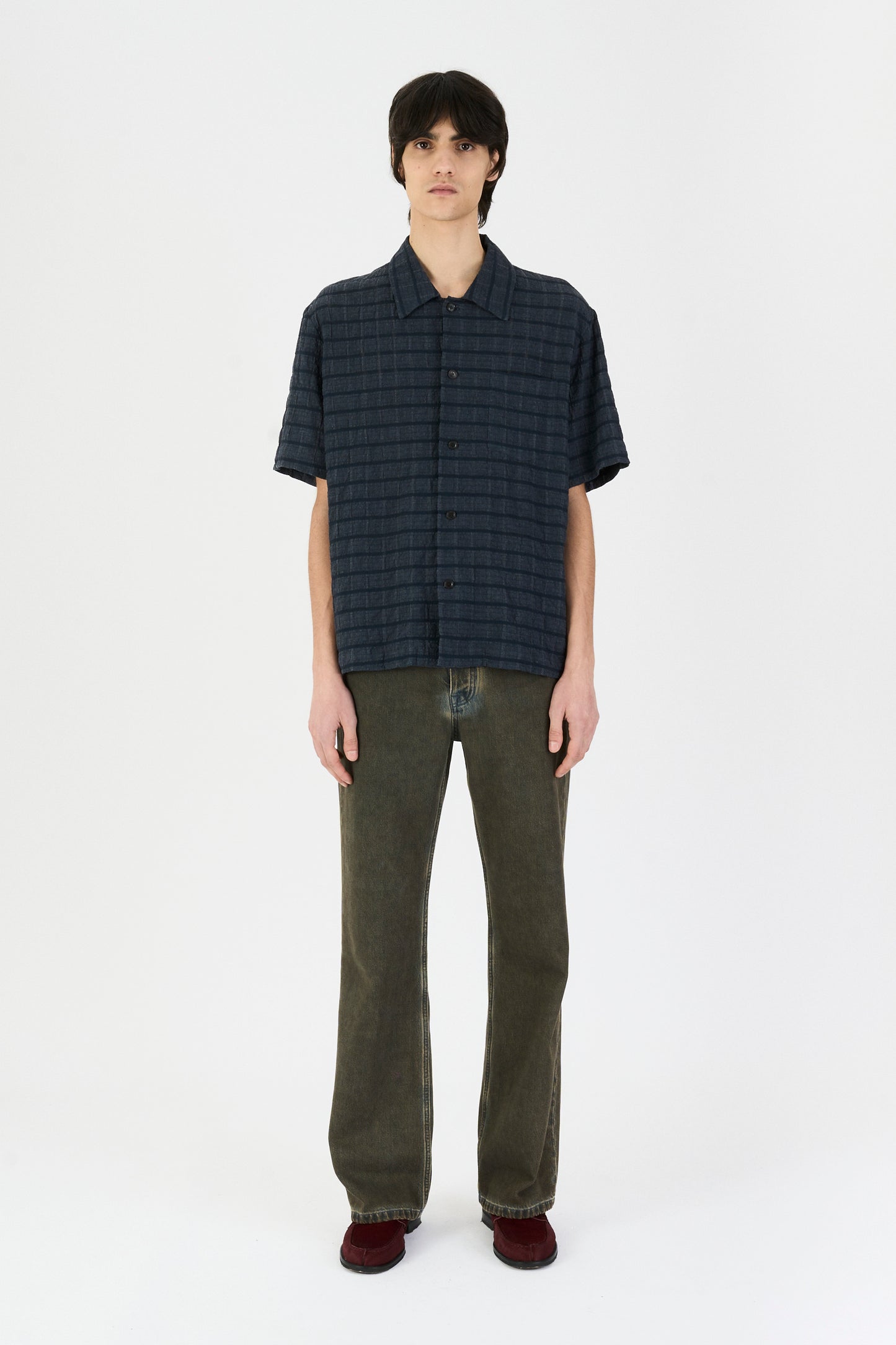 QUADRO SHIRT NAVY CHECK