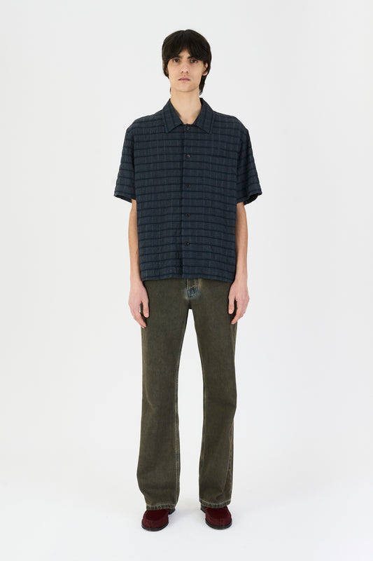 QUADRO SHIRT NAVY CHECK
