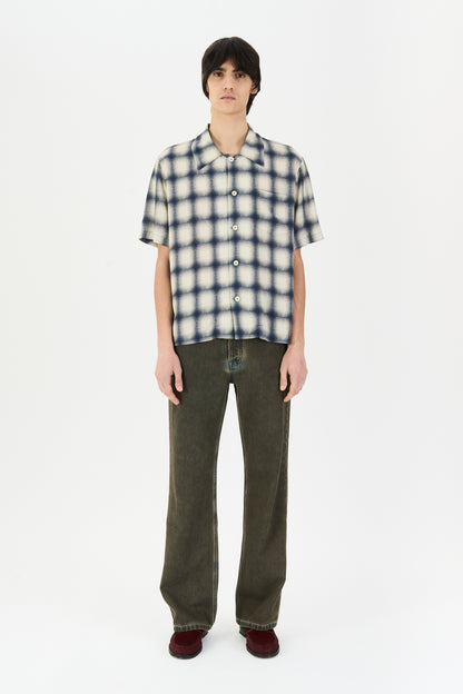 QUADRO SHIRT NAVY BIG CHECK