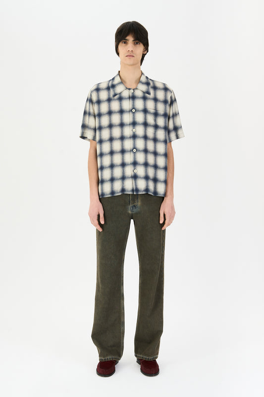 QUADRO SHIRT NAVY BIG CHECK