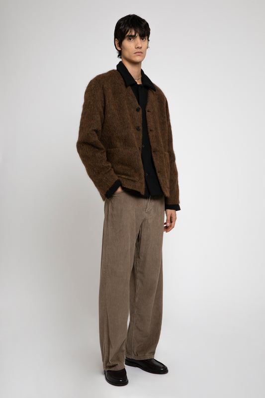 ROYAL CARDIGAN LIGHT BROWN