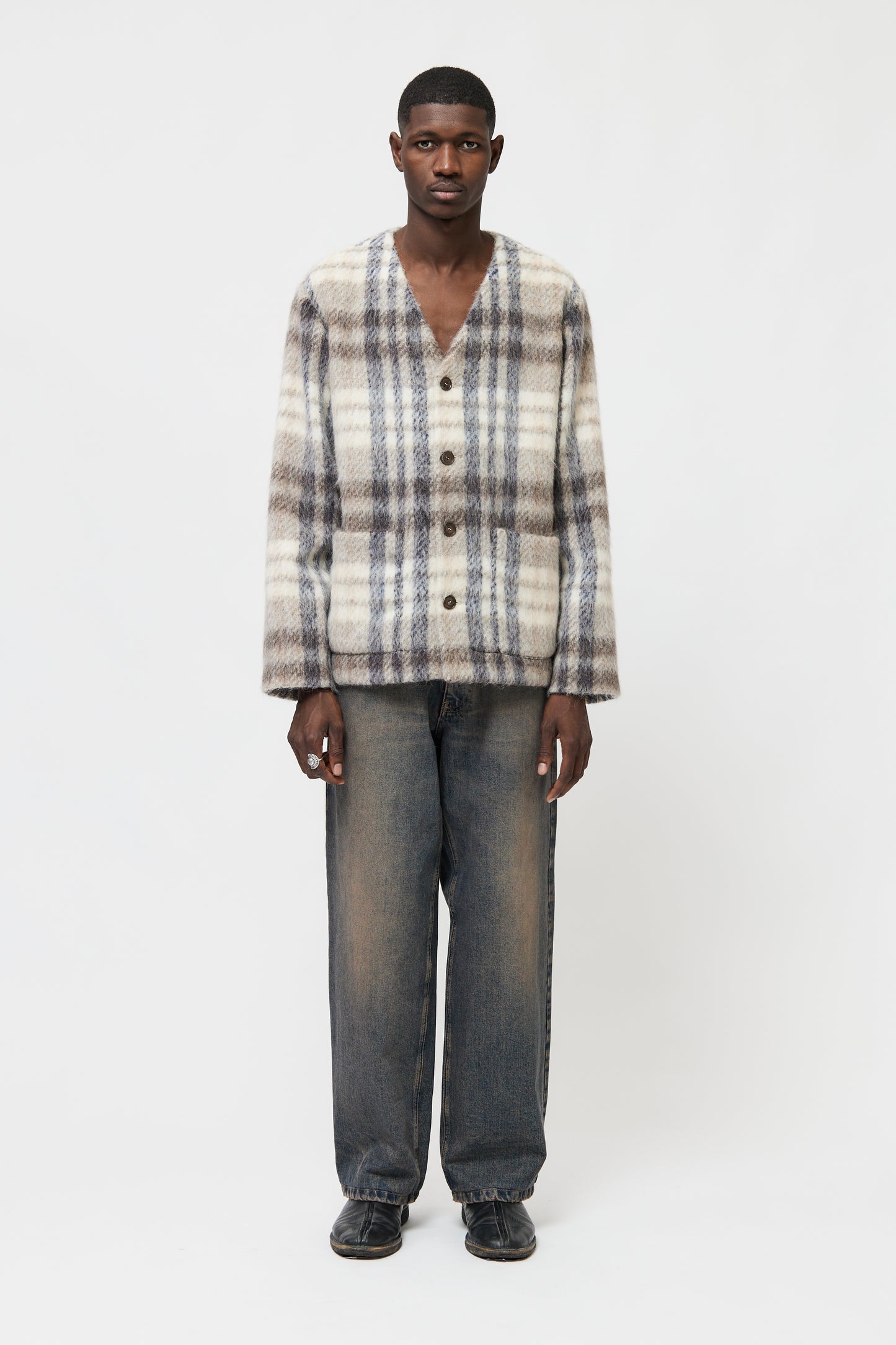 ROYAL CARDIGAN CIANURO CHECK