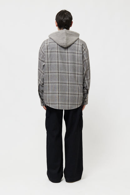 BAT FIT SHIRT GREY CHECK